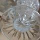 Large vintage pressed glass vase, an impressive and very decorative piece.