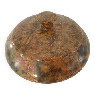 Marble stone box / candy box diameter 14cm