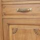 Superb Art Deco column in solid mahogany (circa 1920). Rare.