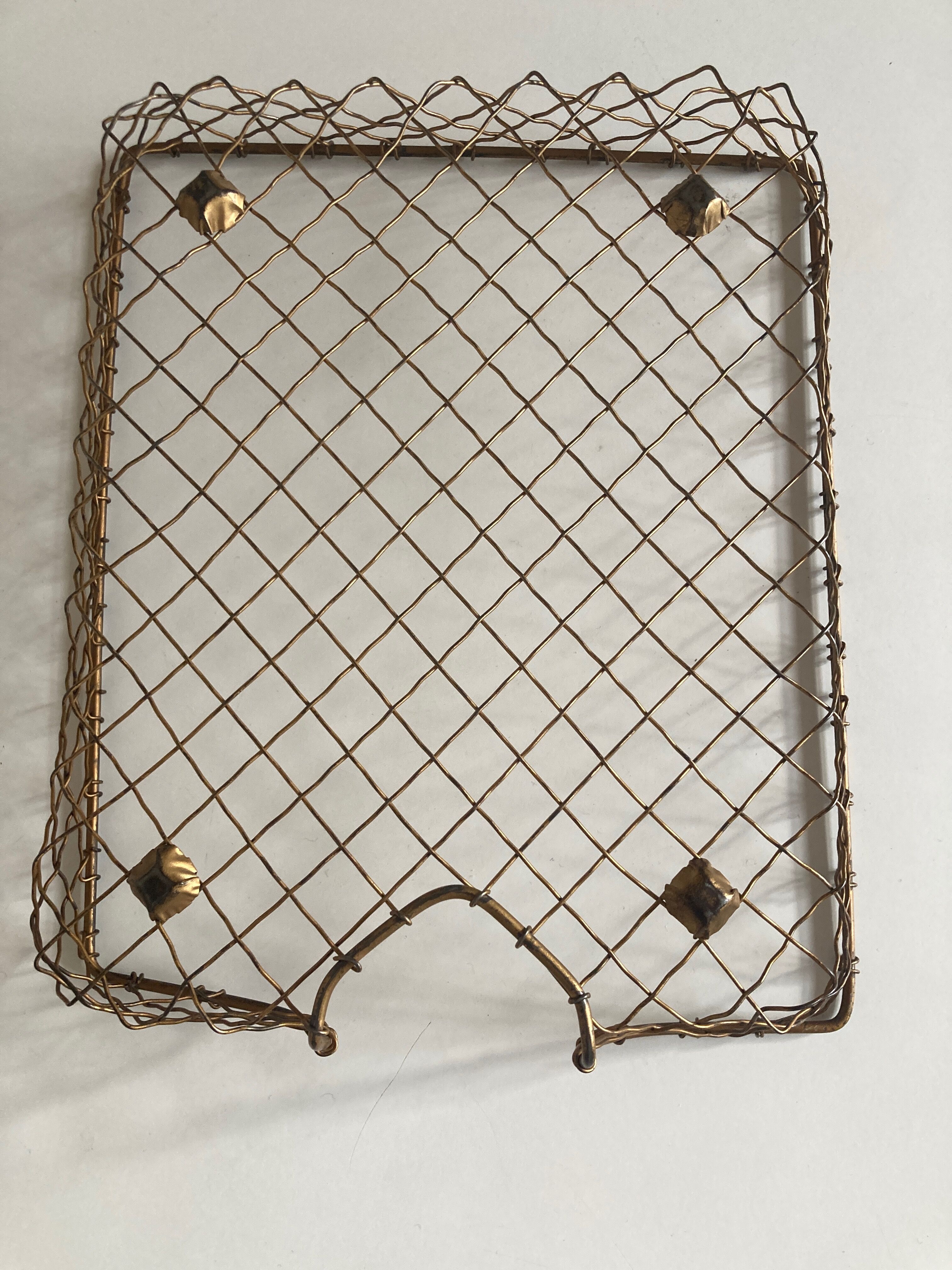 Range mail USA in golden brass wire 1950