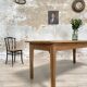 Vintage farmhouse table with spindle legs.
