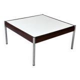 Scandinavian Coffee Table in Teak, Chrome and White Laminate, 1960s