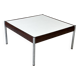 Scandinavian Coffee Table in Teak, Chrome and White Laminate, 1960s