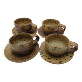 4 stoneware cups by Charles Gaudry