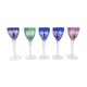Set of 5 Rhine Roemer wine glasses in Saint-Louis crystal model Monaco