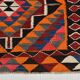 Red & Orange Oriental Kilim Runner Rug, 105x340Cm