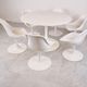 Vintage space age fiberglass dining set, 1960s