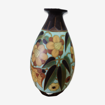 Vase ceramic keramis Charles Catteau brothers boch art deco