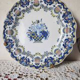 Antique French 19th Century Quimper 'First Mark HB' Plate Angel Cherub Deco