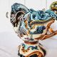 Vase Jardiniere Glass Planter from 1900 Antique Majolica Onnaing Barbonite Collection