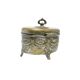 ABC Neoclassical Sugar Bowl, Silver-Plated Brass, Austria, 19th Century
