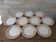10 dessert plates Saint Amand Amandinoise frilled with orange and black flowers.