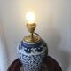 Pied de lampe en porcelaine