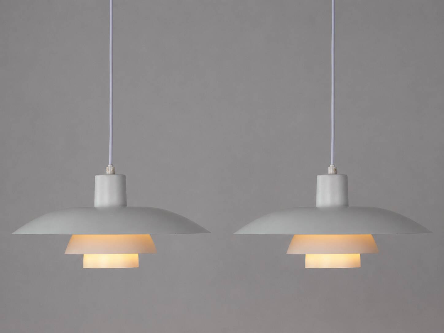 Pair of vintage PH 4/3 pendant lamps by Poul Henningsen, Louis Poulsen 1966