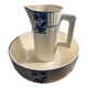 Art Deco toilet set K&G Lunéville – jug and large basin
