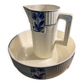 Art Deco toilet set K&G Lunéville – jug and large basin