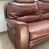 Canape 3 seater 100% leather brown
