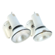 Pair of spots, white Lita wall lamps, 70s