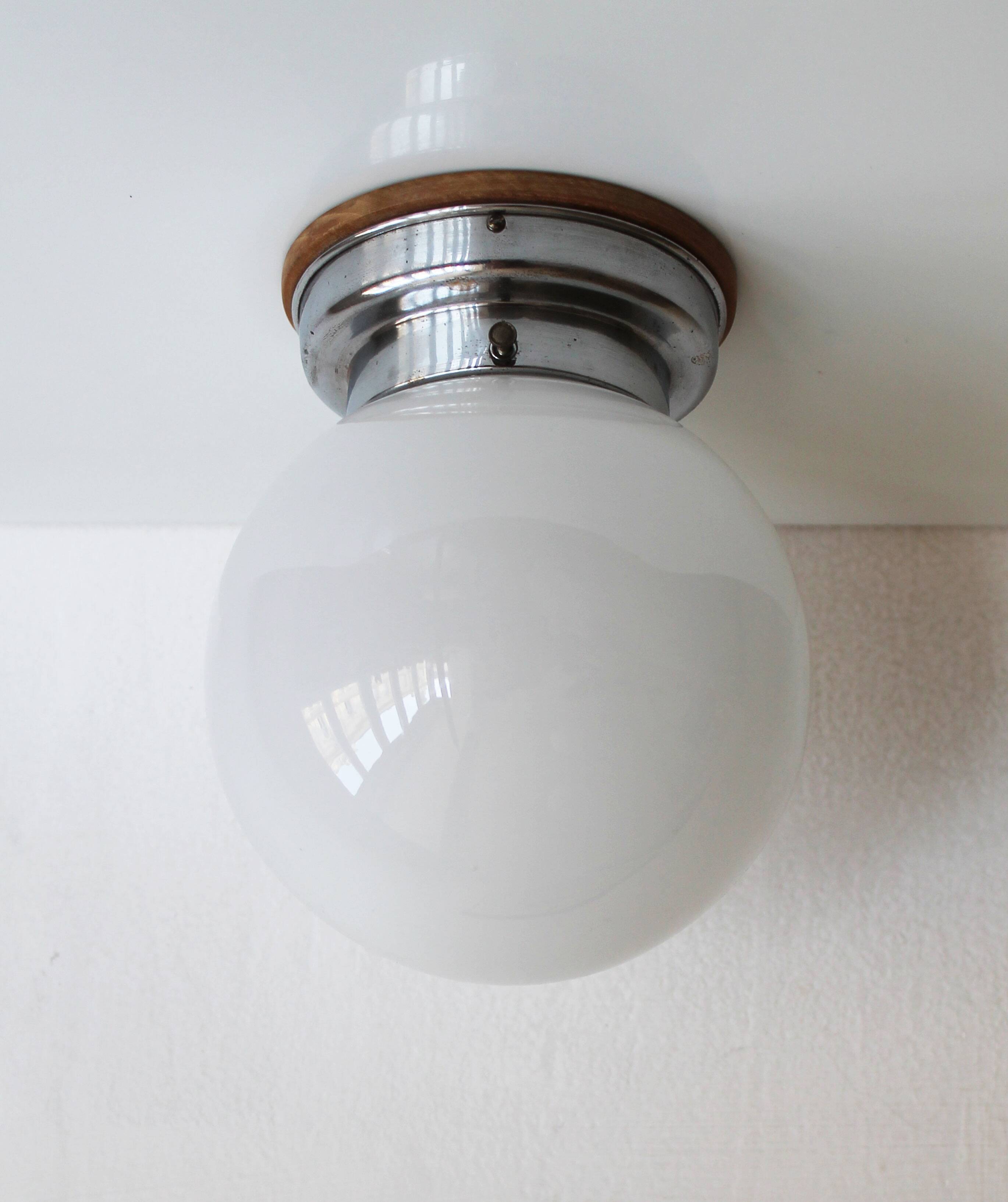 Pair of 1930s Modernist Ceiling or Wall Lights