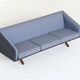 Illum Wikkelso model ML-90 three-seater sofa Laursen Denmark 1960