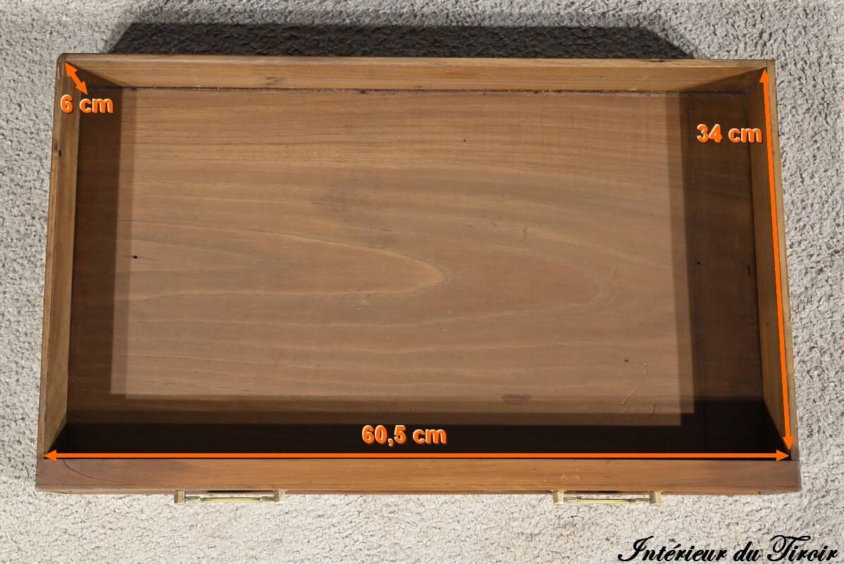 Cherrywood console table, Louis XVI style, late 19th century