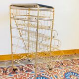 1950 Golden brass paper serving