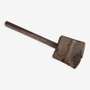 Antique wooden mallet