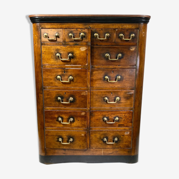 Large English chest of drawers