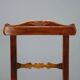 Antique Louis-Philippe walnut chairs with upholstered seats, 19th century.