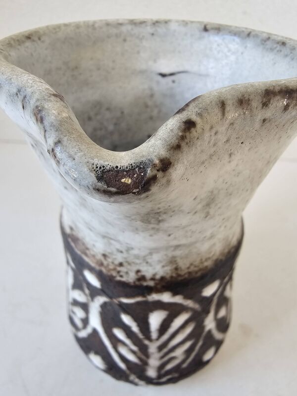 Pichet Pot à lait en céramique attribué à Albert Thiry - années 50's