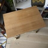 Desserte porte-vinyles sur roulettes