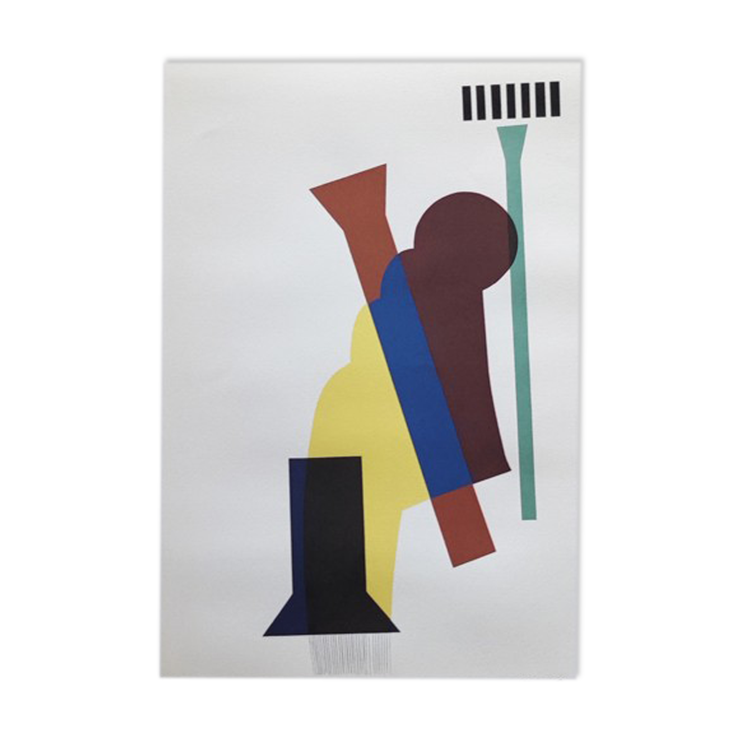 1970s Man Ray "Concrete Mixer" Limited Edition Lithograph