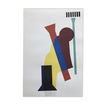 1970s Man Ray "Concrete Mixer" Limited Edition Lithograph