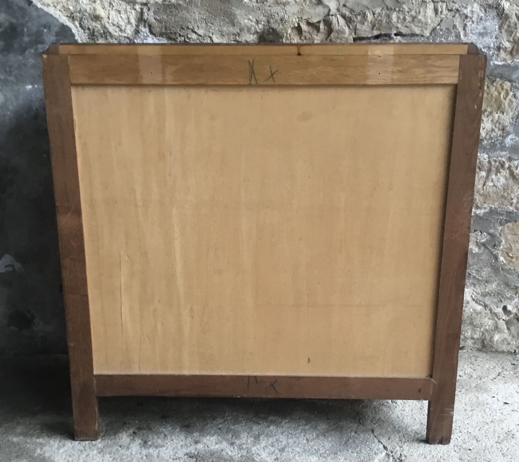 Commode vintage à pieds compas 4 tiroirs  1960