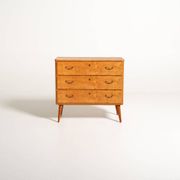Commode en bouleau suédois, années 1950