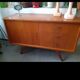 1950s/60s vintage wooden sideboard – splayed legs