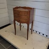 Louis XV style bedside table in cherry wood