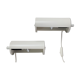 Pair of wall lamps Ikea vintage design Lod V413 white metal