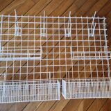 Grille étagère support de rangement mural, déco style 1980