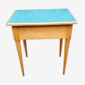 School desk of the 60s with compass feet