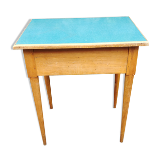 School desk of the 60s with compass feet