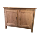 Old low buffet 2 doors in natural wood