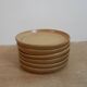 Service vintage 6 cups with saucers, sandstone Rhodaceram