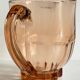 Vintage amber-pink glass pitcher 1 liter