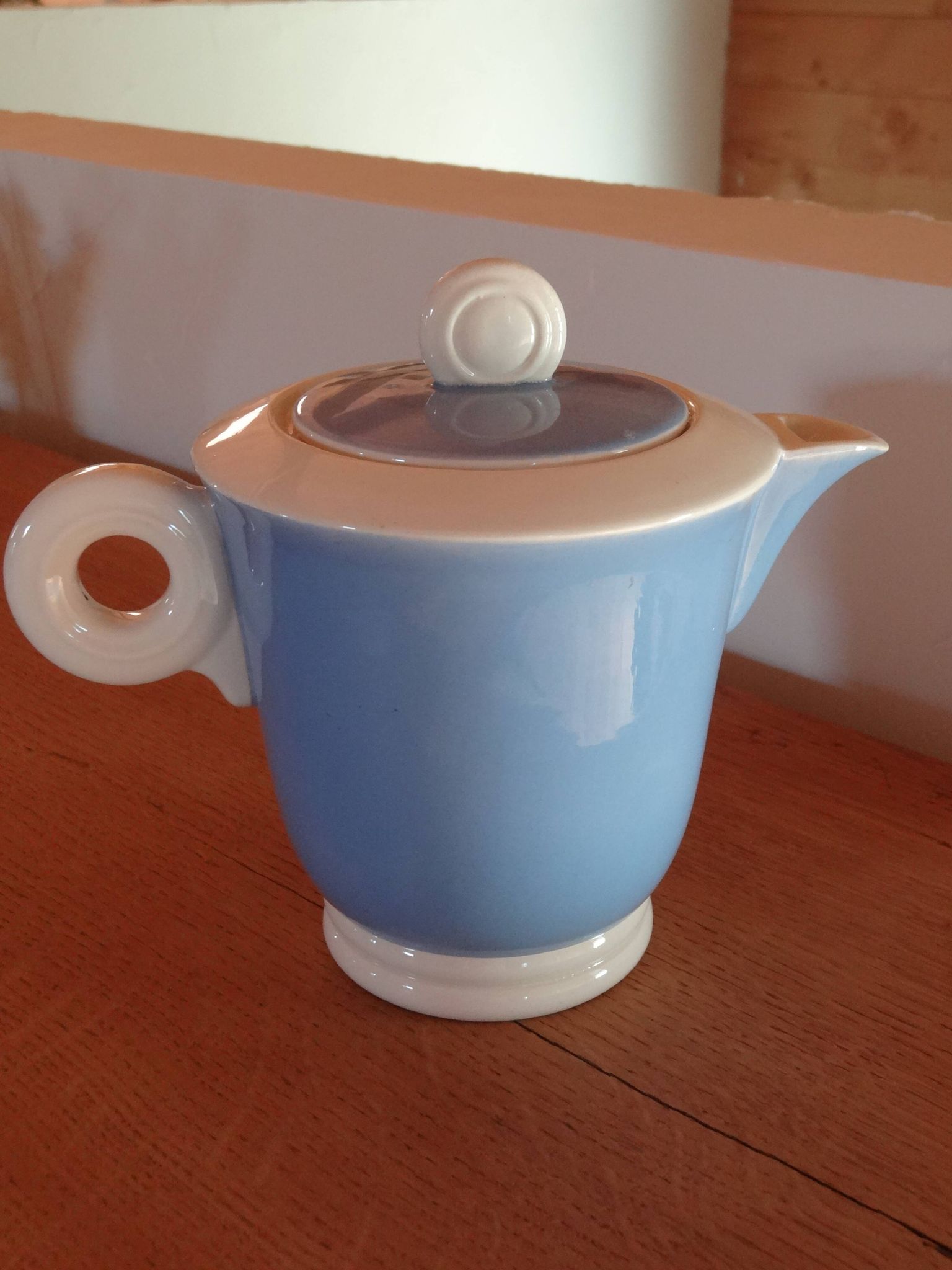 Art Deco teapot Digoin and Sarreguemines