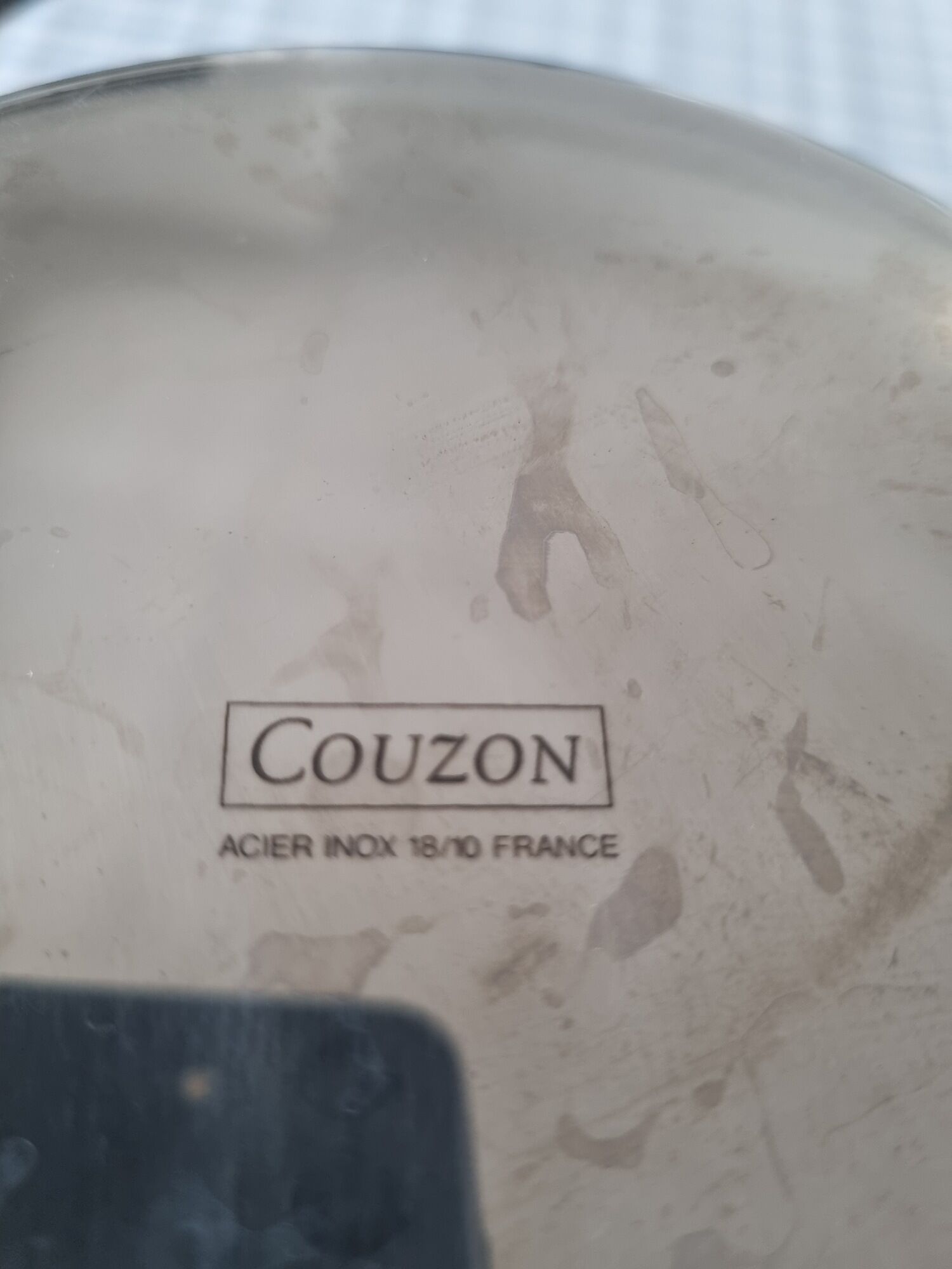 Champagne bucket Couzon, stainless steel 18/10, France