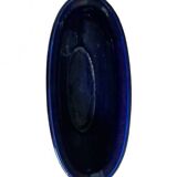 Blue earthenware planter decorated with gold motifs