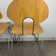 6 Mikado chairs 1800, stackable, design by Walter Leeman for Kusck&co.