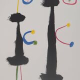 Joan MIRO: Surrealist loving couple, signed lithograph