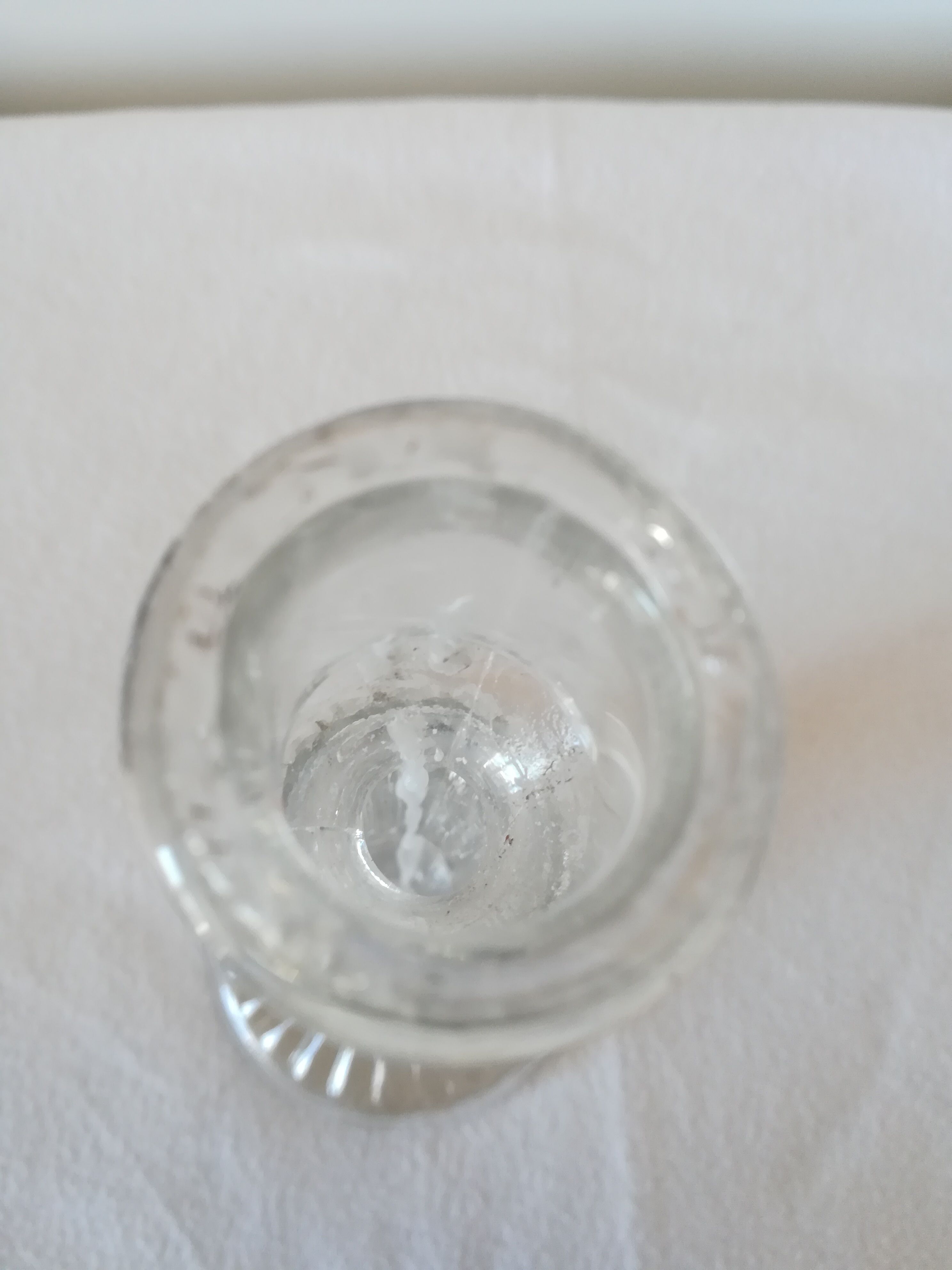 Glass candlestick